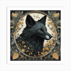 william morris Fox 2 Art Print