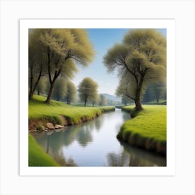 River In The Grass 36 Art Print