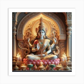 Hindu Goddess 2 Art Print