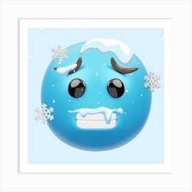 Freeze Frost Cold Winter Icy Art Print