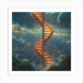 Dna Strand 1 Art Print