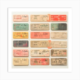 Samsonite Boarding Passes Art Print