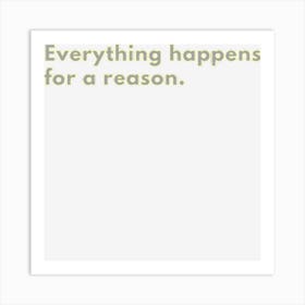 Everything Happens For A Reason Poster