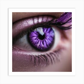 Purple Eye 3 Art Print