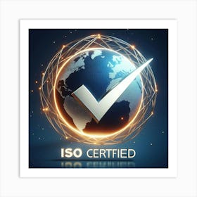 Iso Certified Logo 1 Art Print