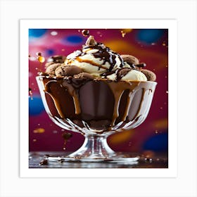 Chocolate Sundae Art Print