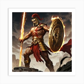 God Of War 12 Art Print