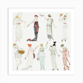 Victorian Fashions Art Print