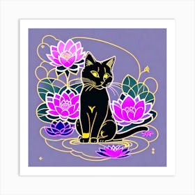 Simplicity kitten Art Print