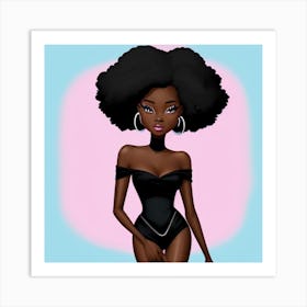 Afro Girl 5 Art Print