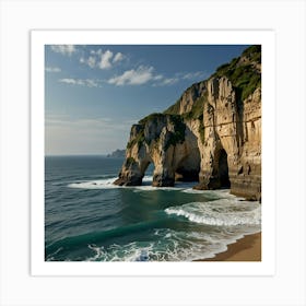 Cliffs Of Santa Cruz 1 Art Print