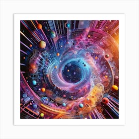 Psychedelic Spiral Galaxy Art Print