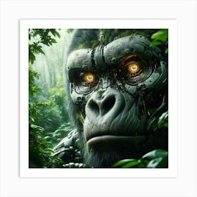 Ape In The Jungle 1 Art Print