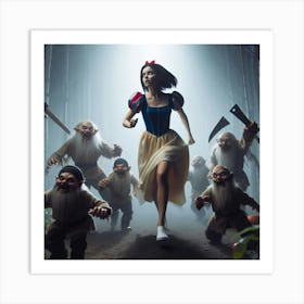 Snow White And The Seven Dwarfs 1 Art Print