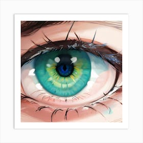 Blue Eyes Art Print