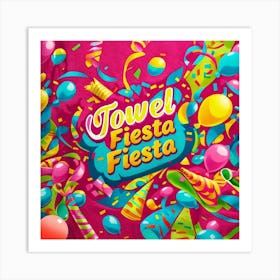 Towel design Fiesta Fiesta Art Print