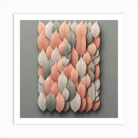 Abstract Leaves Wall Art Art Print