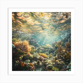 Underwater Coral Reef Art Print