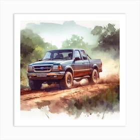 Ford Ranger In The Woods Art Print