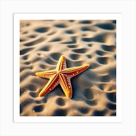 Starfish On The Beach 5 Art Print