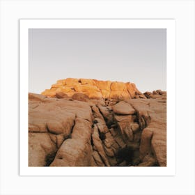 Sunrise On Rocks Art Print