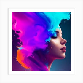 Color Splash Art Print