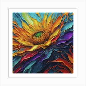 Sunflower Painting Art Print