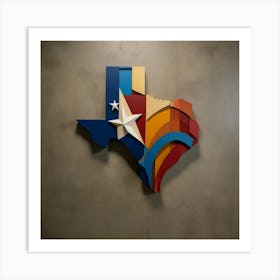 Texas Wall Art Art Print