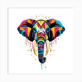 Elephant Head Art Print