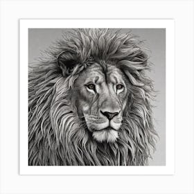 Lion Portrait Art Print