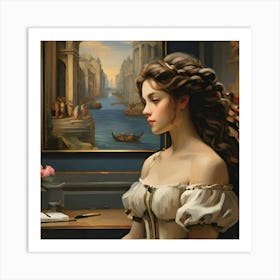 Portrait Of A Woman Art Print