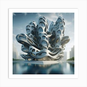 Futuristic building 1 Art Print