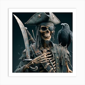 Pirate Skeleton 6 Art Print