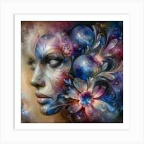 Psychedelic Woman Art Print