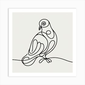 Pigeon Picasso style 3 Art Print