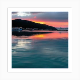 Sunset In Hawaii 1 Art Print