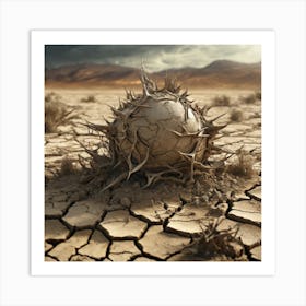 Ball In The Desert 5 Art Print