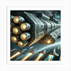 Long Range Missile System Converted Art Print