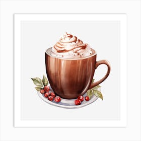 Hot Chocolate With Whipped Cream 8 Art Print
