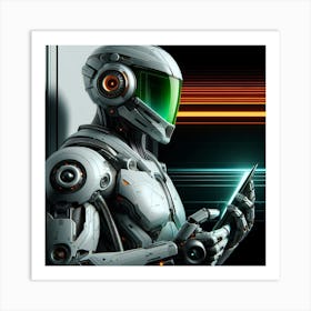 Robot Man 5 Art Print