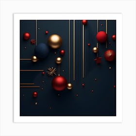 Christmass Abstract 012 Art Print