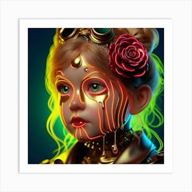 Steampunk Girl 38 Art Print