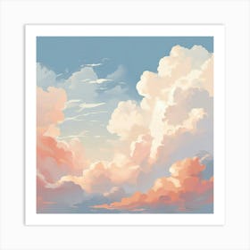 Clouds Wallpaper Art Print