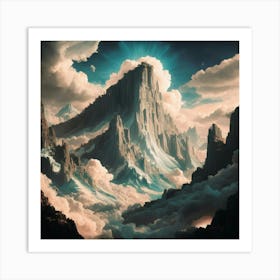 Mountain In The Sky Art Print