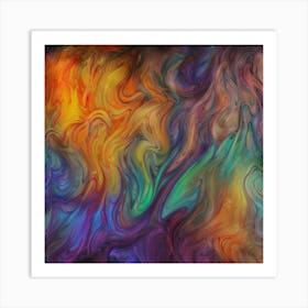 Colorful Swirls Art Print