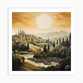 Aqua Allegro: Italian Rhapsody Art Print