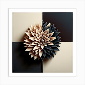 Origami Flower Art Print