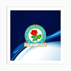 Blackburn Rovers F.C Logo Wall Art 18 Art Print