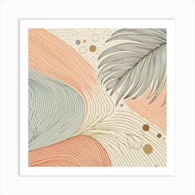 Palm leaves 16 Art Print