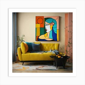 Paint Of Picasso Style Art Print